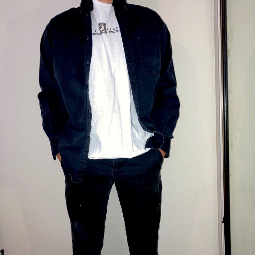 Black Button Down